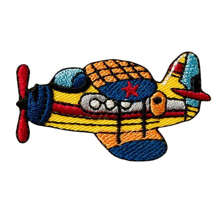 Applikationen - Kids and Hits - aufbügelbar Flugzeug farbig