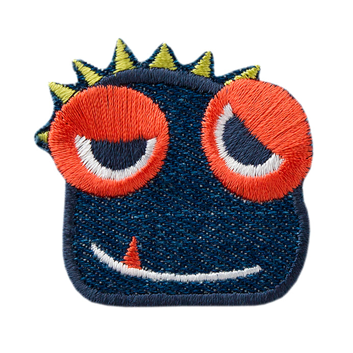 Applikationen - Kids and Hits - aufbügelbar Kopf, Jeans farbig