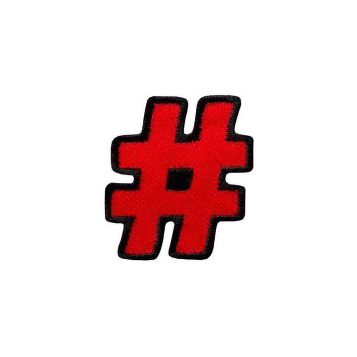 Applikationen - Teens and Jeans - aufbügelbar Hashtag