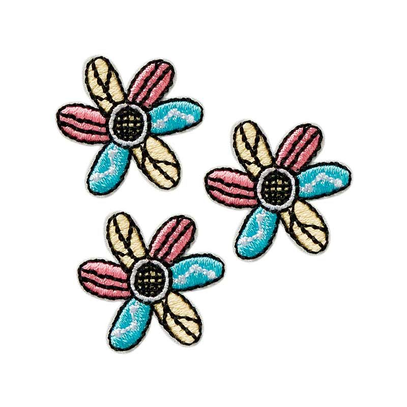 Sequin Thermocollant Rond En Plastique Bleu Gris - 3 à 5mm