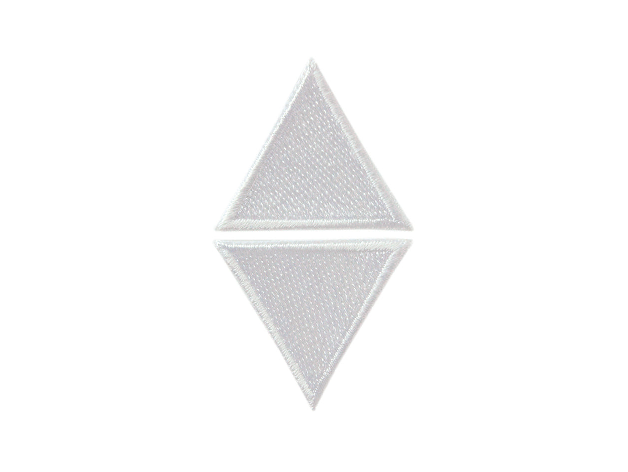 Appliques - Kids and Hits - iron-on triangles approx. 3.0x3.0 cm white