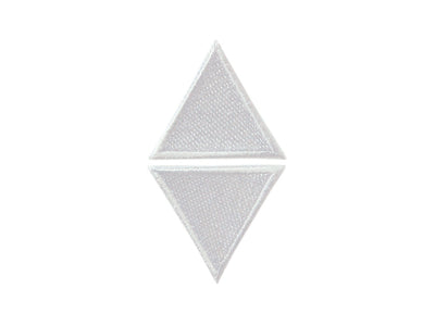 Appliques - Kids and Hits - iron-on triangles approx. 3.0x3.0 cm white