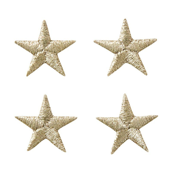 Applikationen - Fashion and Home - aufbügelbar Sterne ca. 1,7 cm silber 4 St