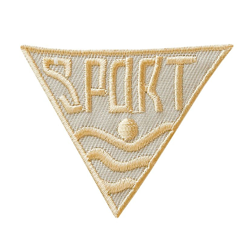 Appliques - Teens and Jeans - iron-on triangle sport beige