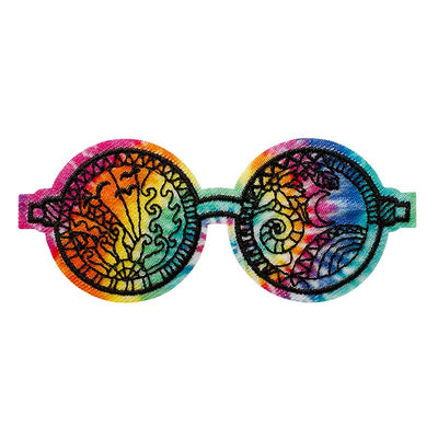 Applikationen - Teens and Jeans - aufbügelbar Hippie Brille farbig 1 St