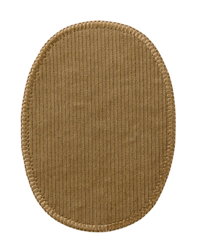 Corduroy patches for ironing approx. 8.0 x 10.5 cm beige 2 pieces