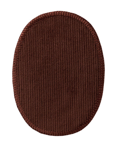 Corduroy patches for ironing approx. 8.0x10.5 cm brown 2 pieces