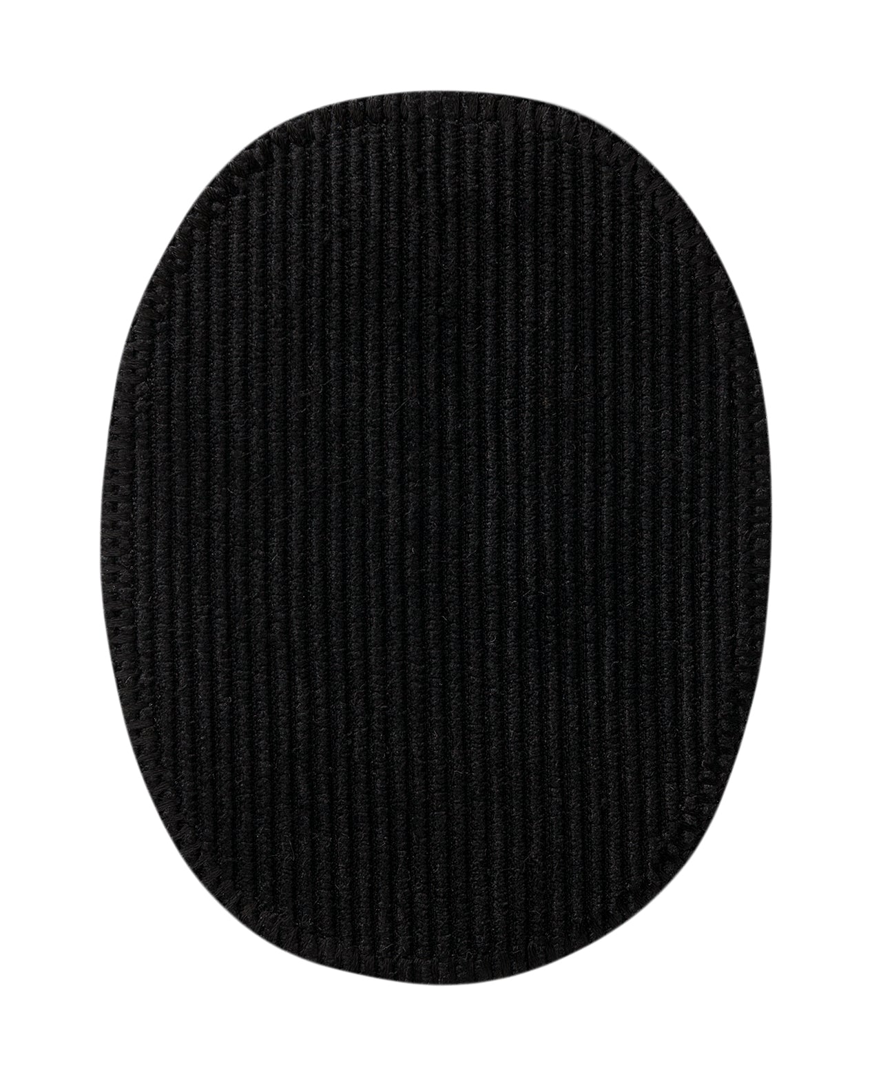 Corduroy patches for ironing approx. 8.0 x 10.5 cm black 2 pieces