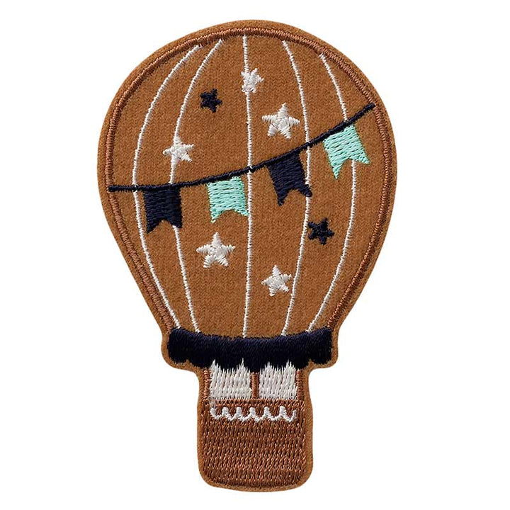 Applique hot air balloon turquoise