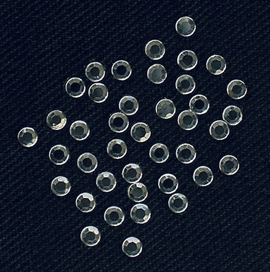 Applications - Fashion and Home - iron-on rhinestones approx. 0.2 cm crystal 48 pieces