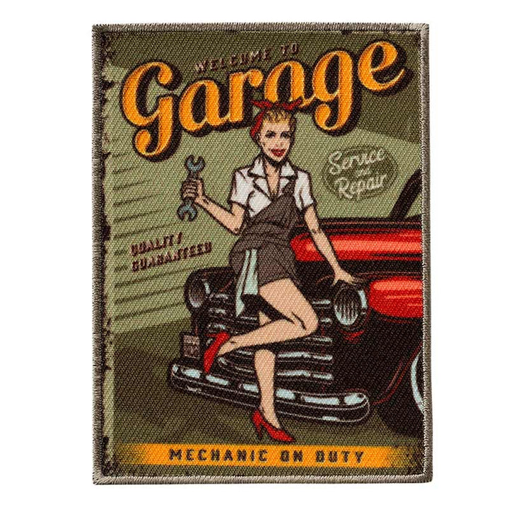 Applikationen - Teens and Jeans - aufbügelbar Pin up Girl Garage farbig 1 St