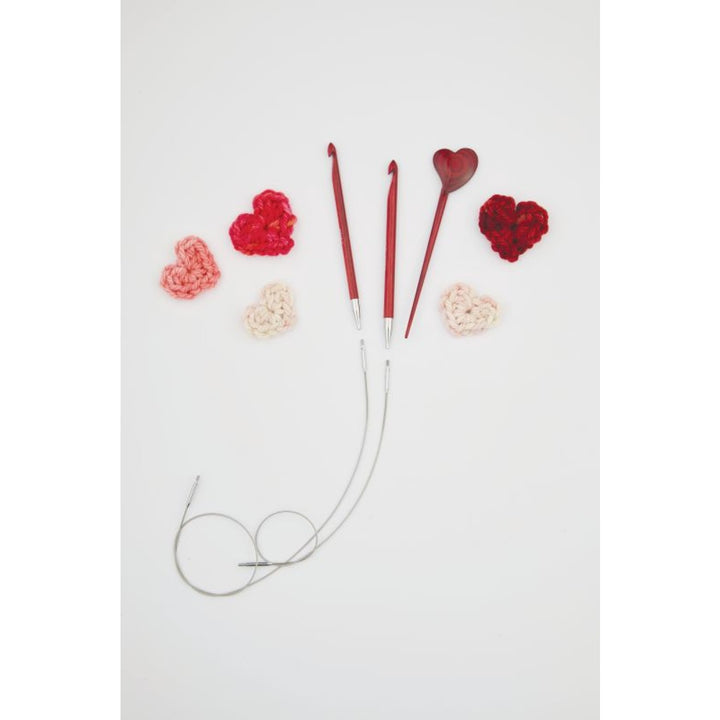 Afghanische/Tunesische Häkelnadelset Amore einseitig Holz 3,0 - 8,00 mm