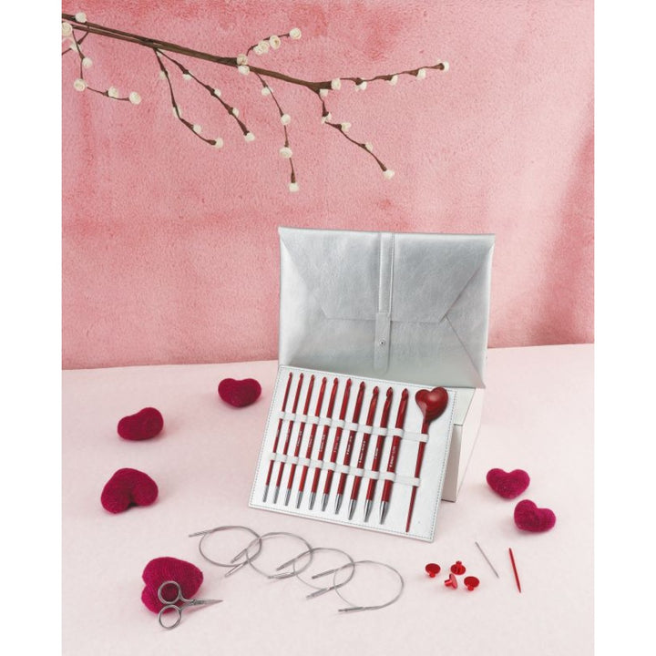 Afghanische/Tunesische Häkelnadelset Amore einseitig Holz 3,0 - 8,00 mm