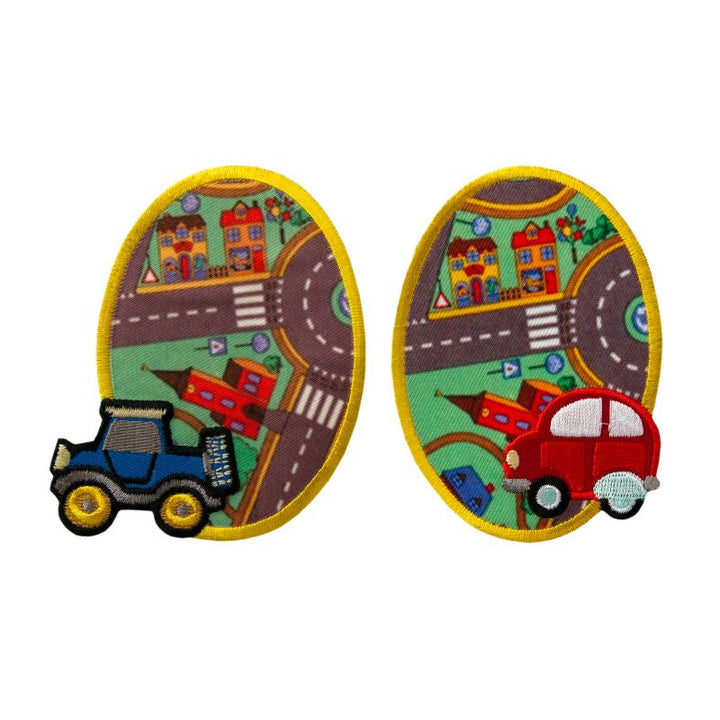 Applikationen - Kids and Hits - aufbügelbar Flicken, Straße farbig 2 St