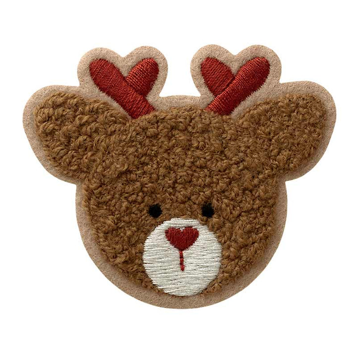 Applikationen - Kids and Hits - aufbügelbar Rentier Kopf farbig 1 St