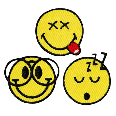 Applications - Kids and Hits - iron-on Smiley© Nerd colored