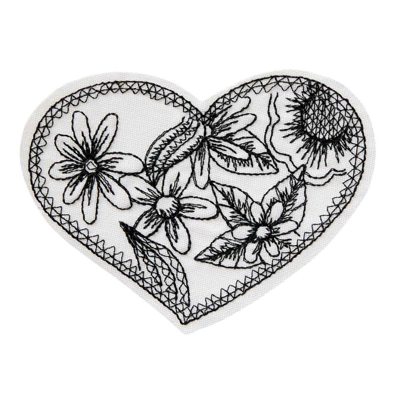 Appliques - Teens and Jeans - iron-on Tattoo-Art Heart