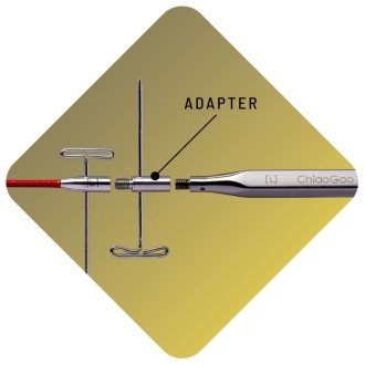 Adapter für auswechselbare Nadelspitzen drehbar