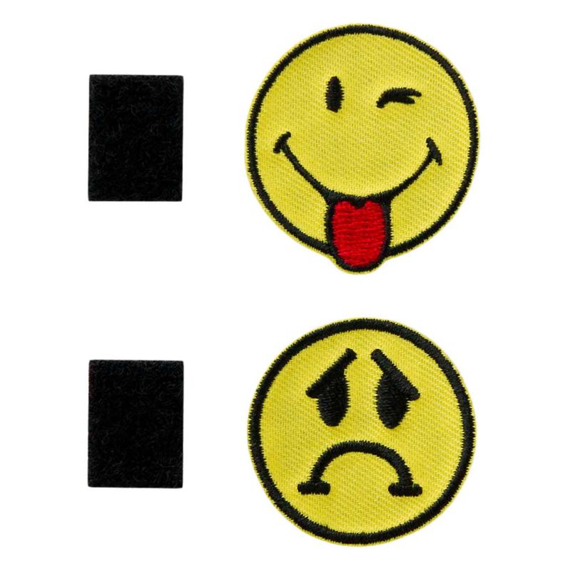 Applikationen - Kids and Hits - aufbügelbar Smiley© frech + zornig mit ...