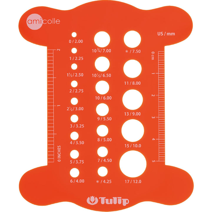 Tulip knitting needle size orange
