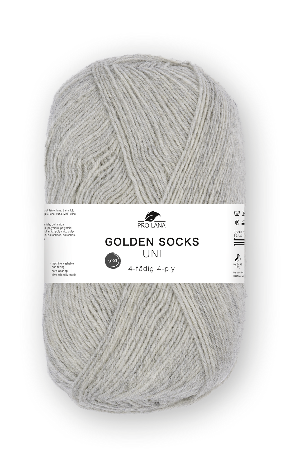 Sockenwolle uni 4 fädig 100g