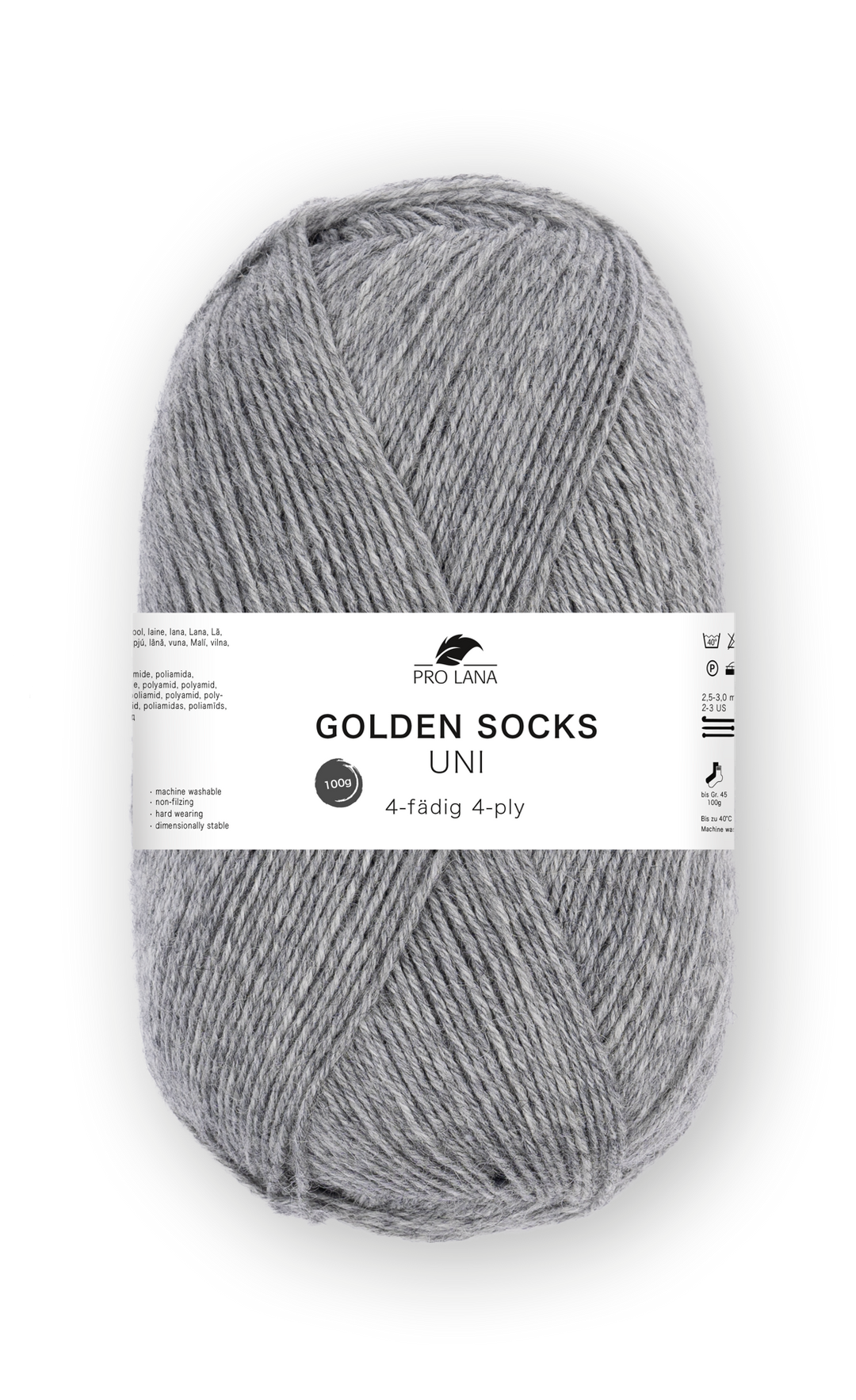 Sockenwolle uni 4 fädig 100g