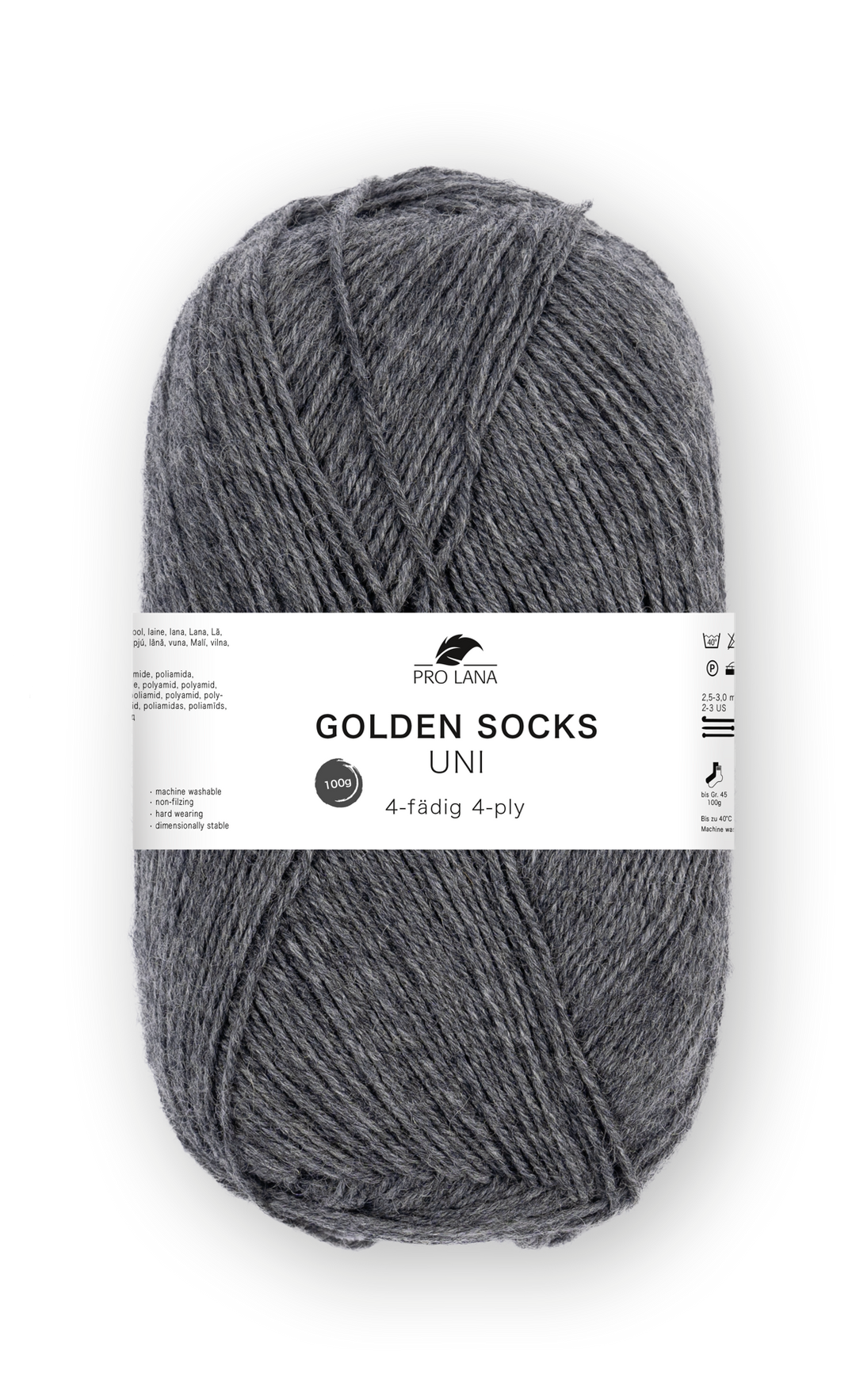 Sockenwolle uni 4 fädig 100g