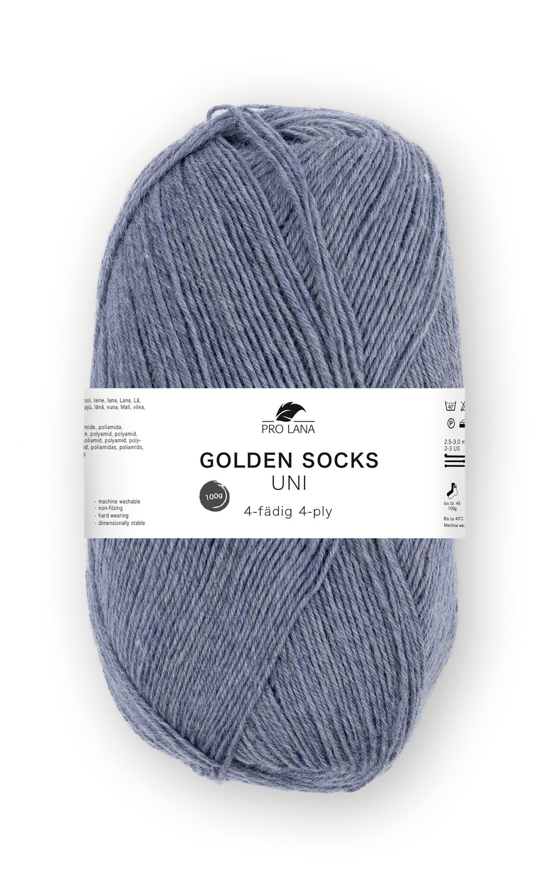 Sockenwolle uni 4 fädig 100g