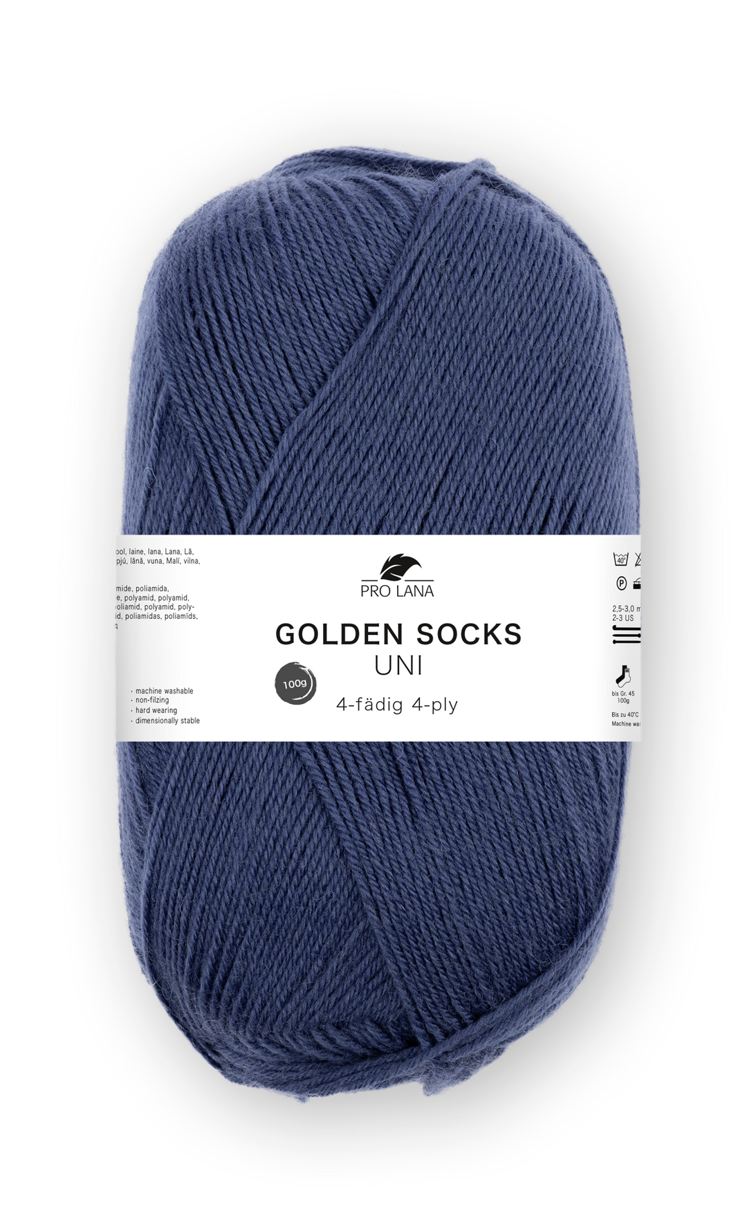 Sockenwolle uni 4 fädig 100g