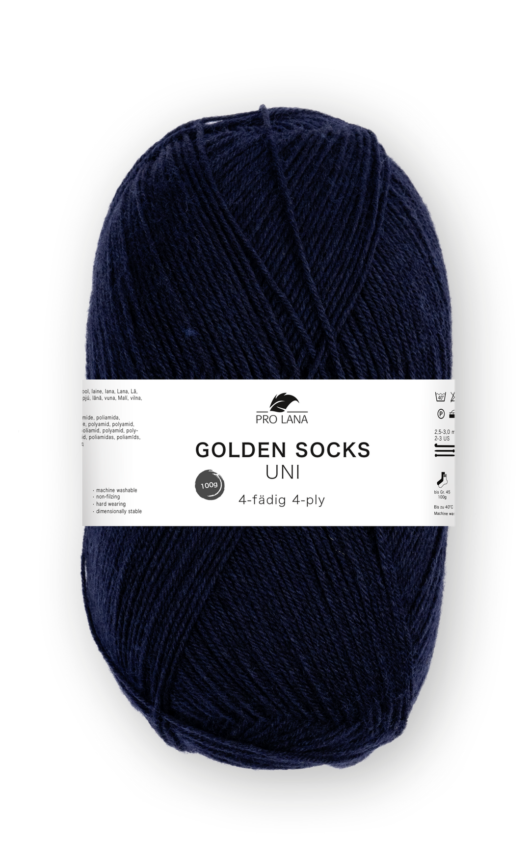 Sockenwolle uni 4 fädig 100g