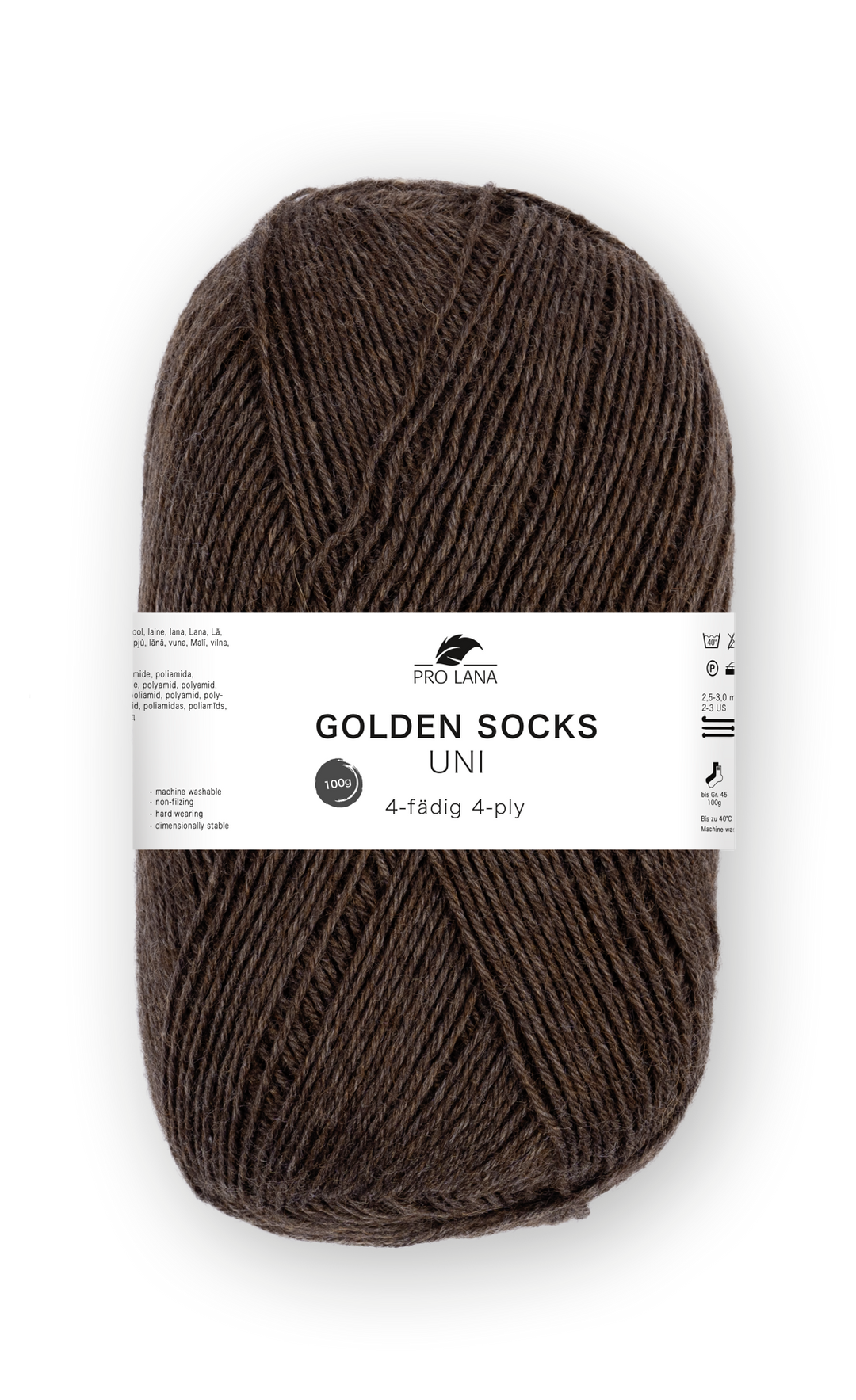 Sockenwolle uni 4 fädig 100g