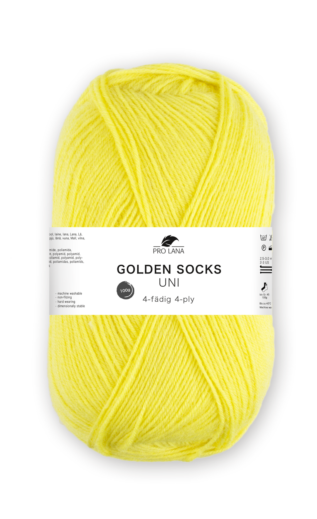 Sockenwolle uni 4 fädig 100g