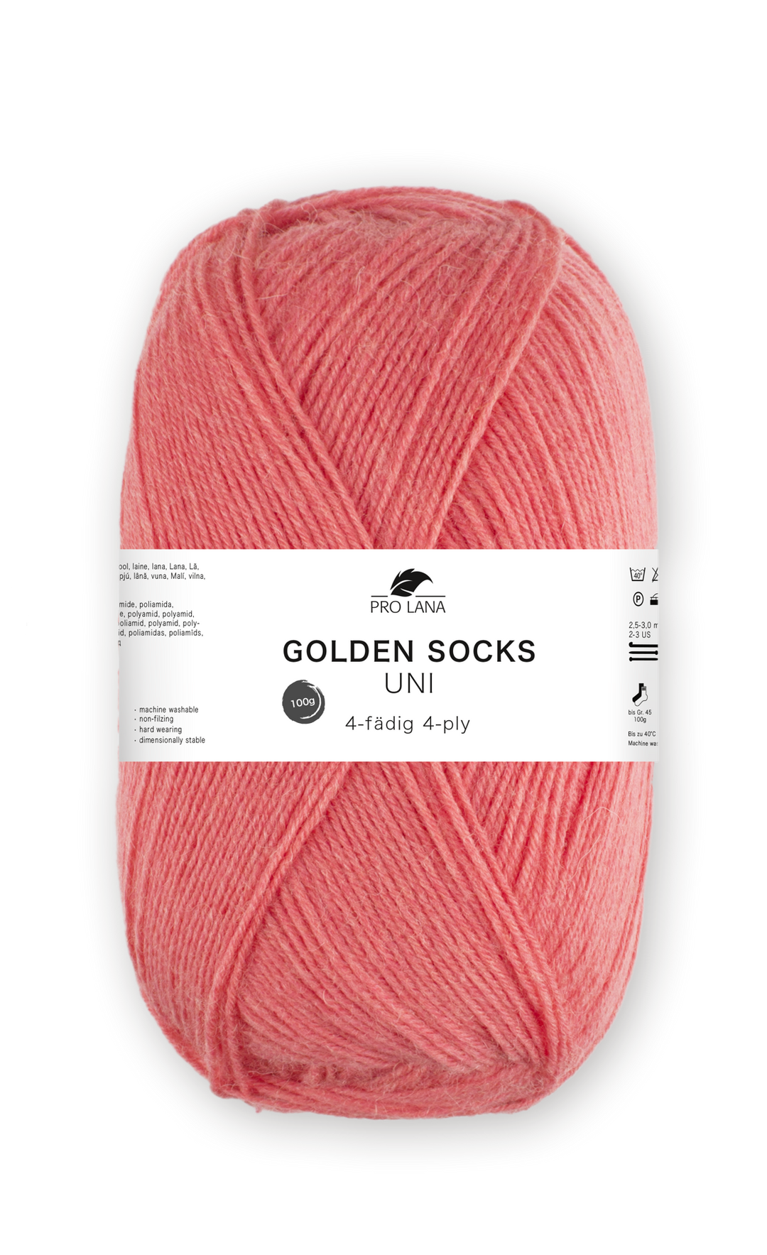Sockenwolle uni 4 fädig 100g