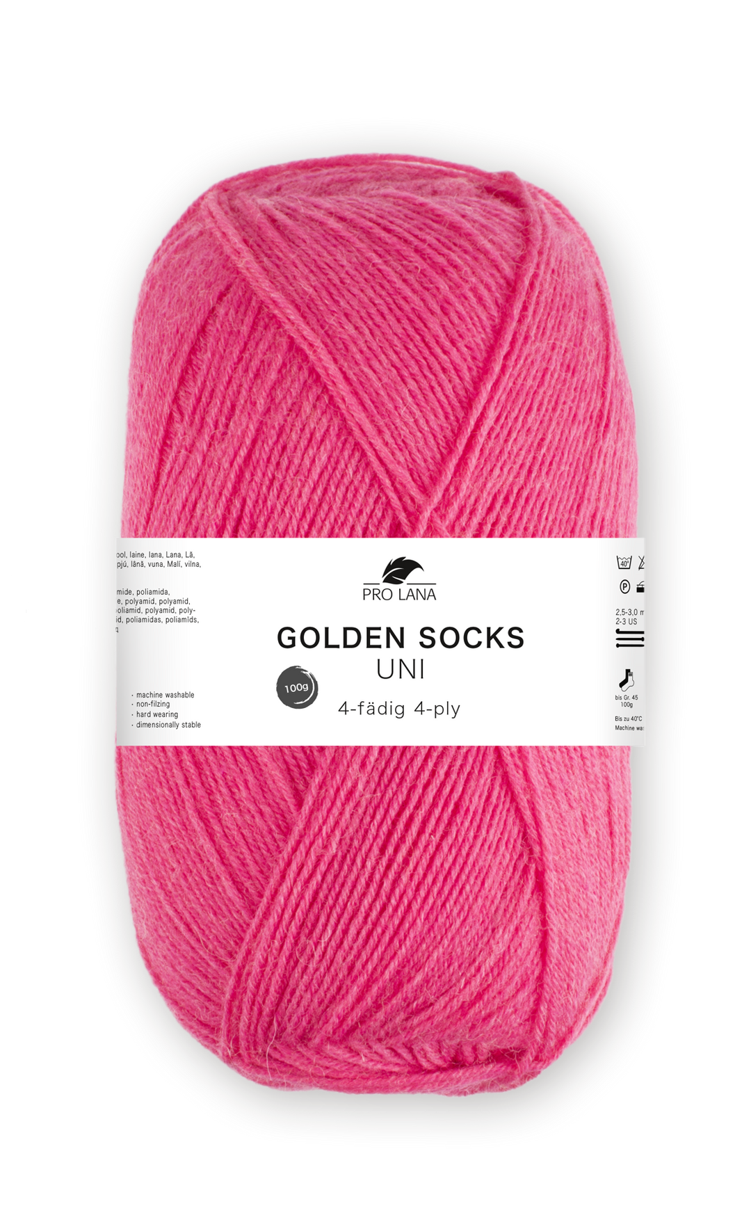 Sockenwolle uni 4 fädig 100g