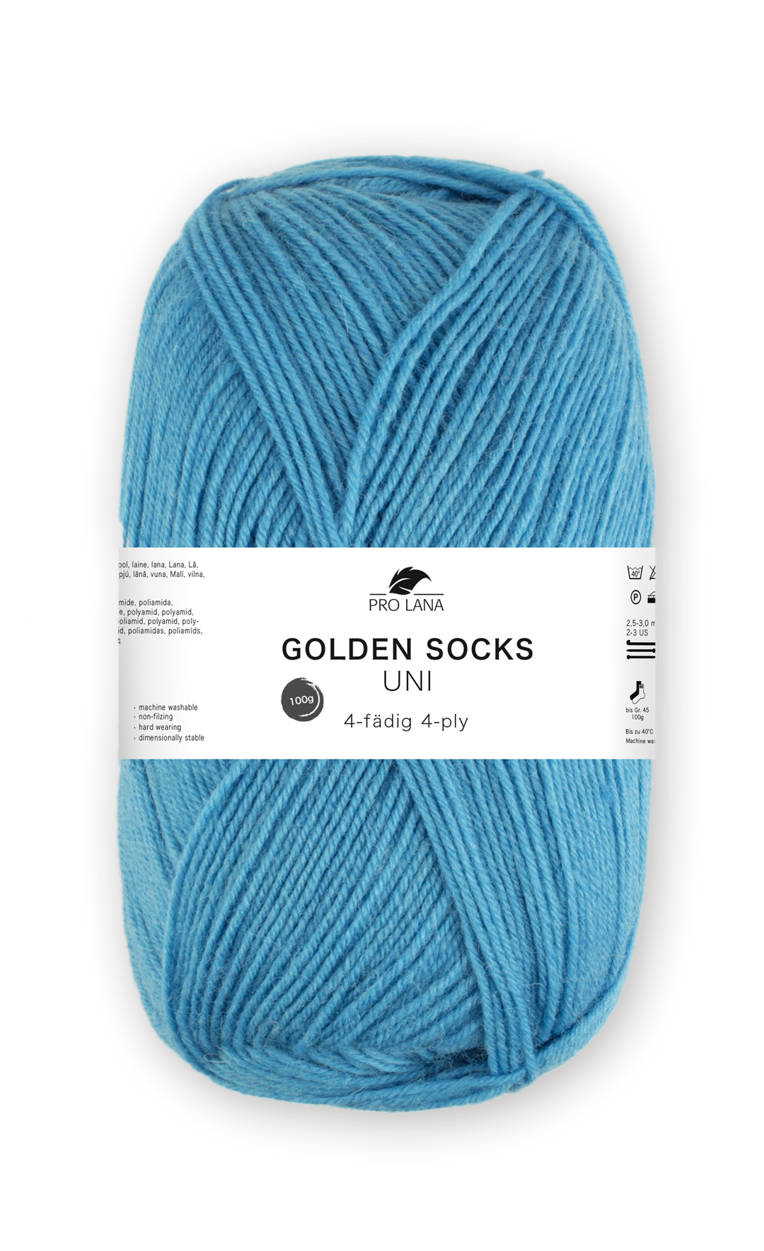 Sockenwolle uni 4 fädig 100g