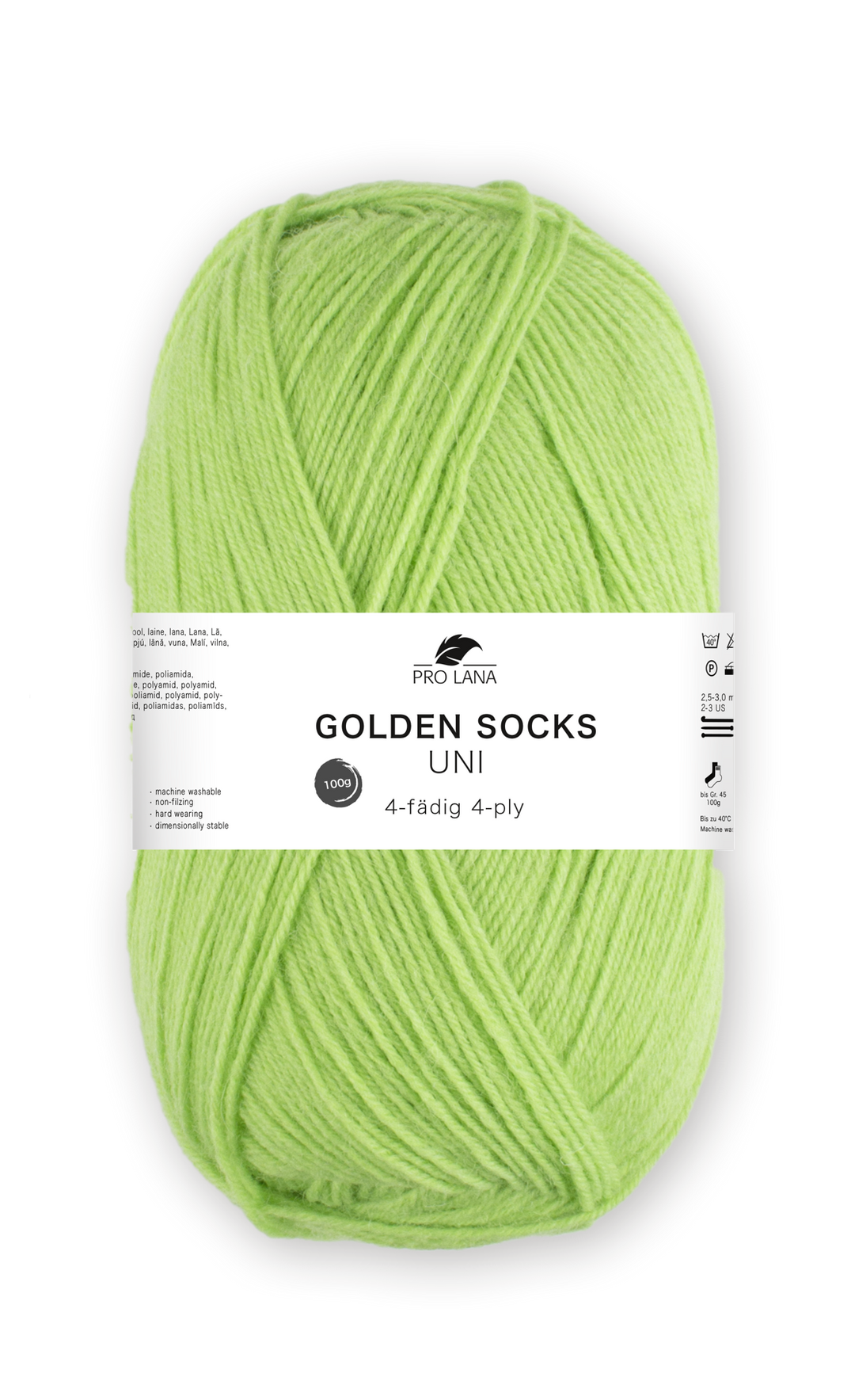 Sockenwolle uni 4 fädig 100g