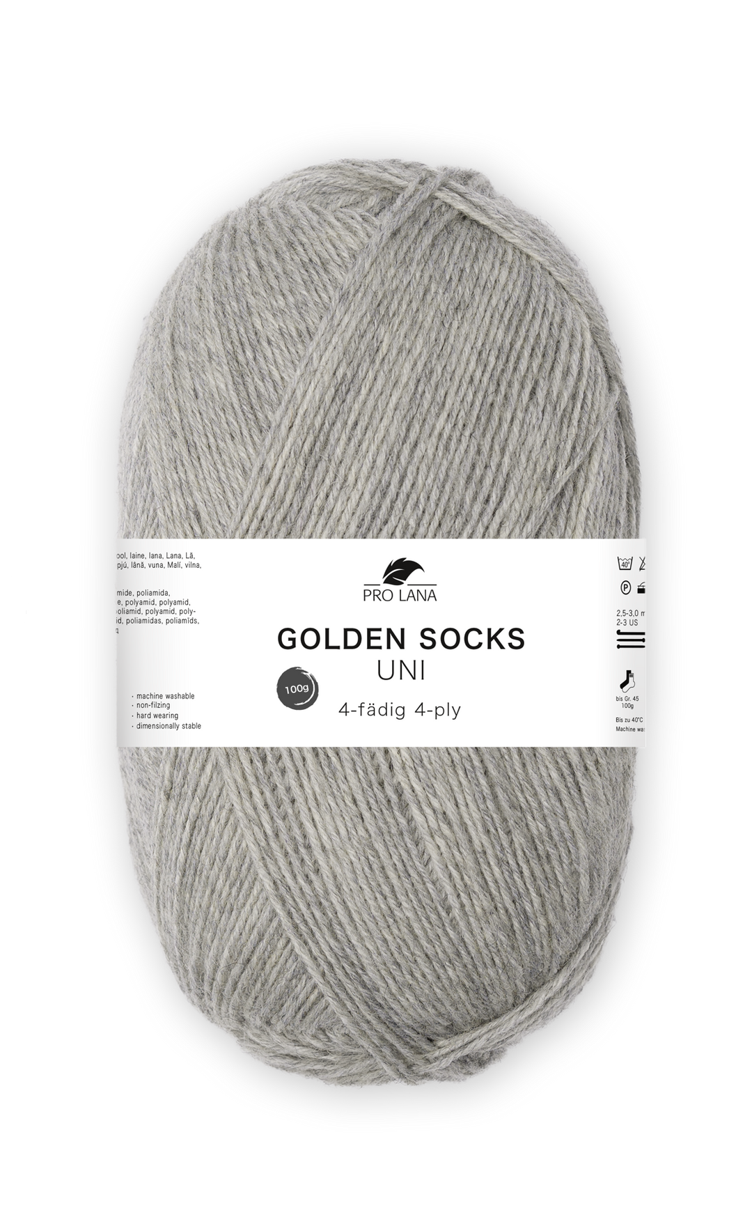 Sockenwolle uni 4 fädig 100g