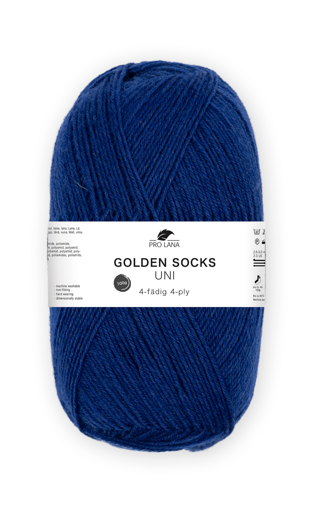 Sockenwolle uni 4 fädig 100g