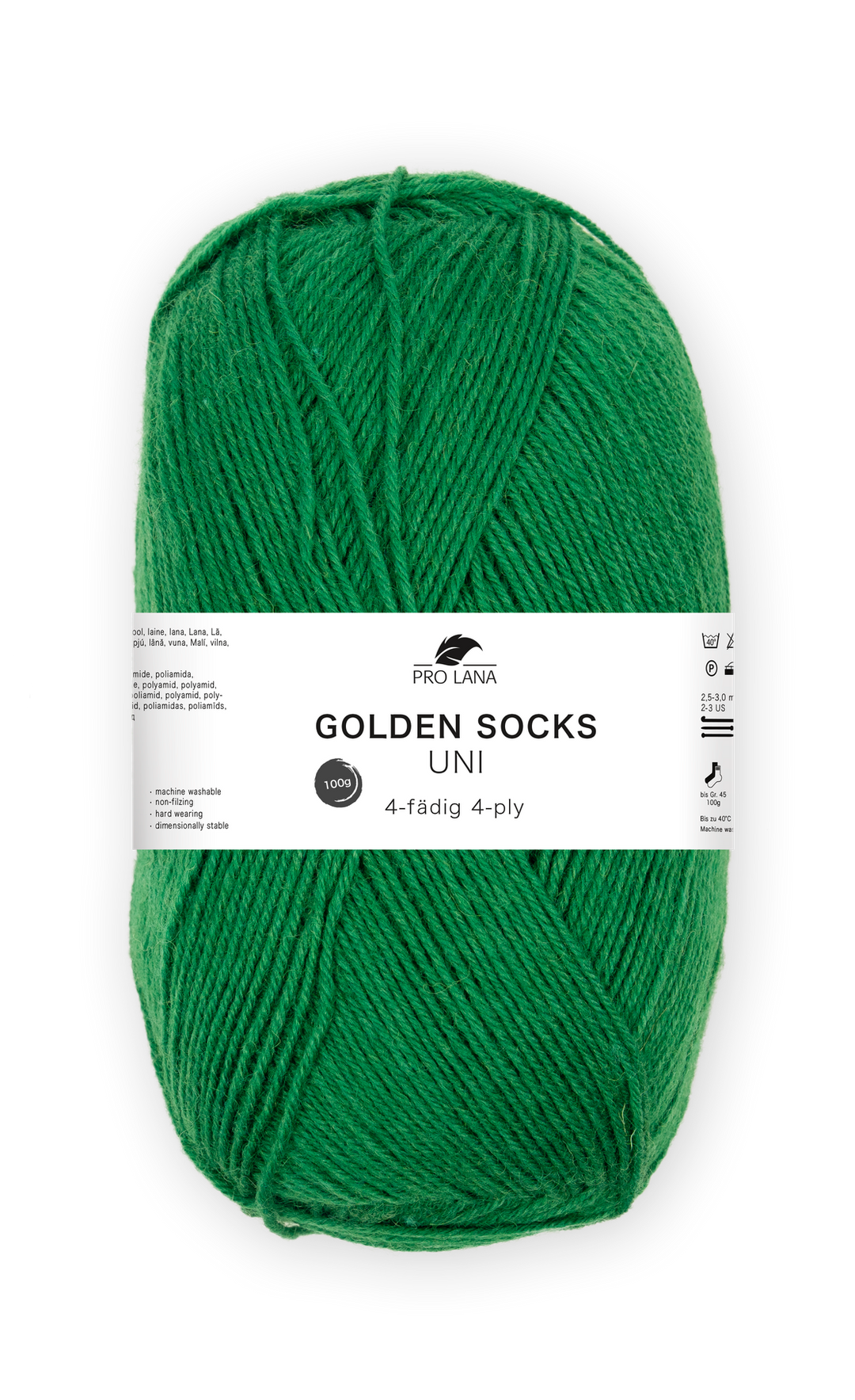Sockenwolle uni 4 fädig 100g
