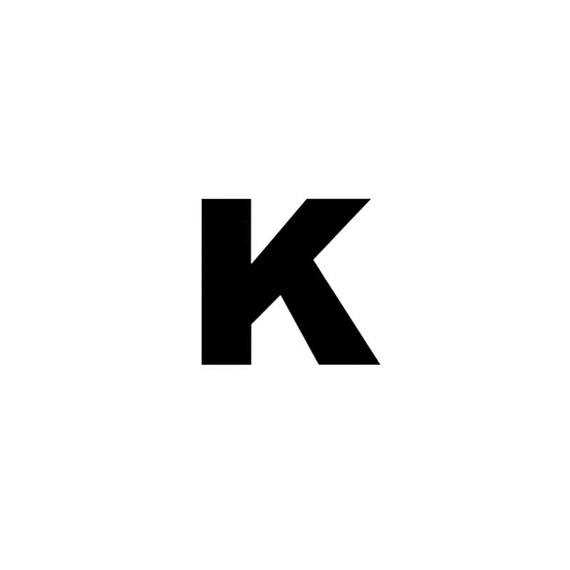 Applikationen - Buchstabe - aufbügelbar Buchstabe K schwarz 5 St