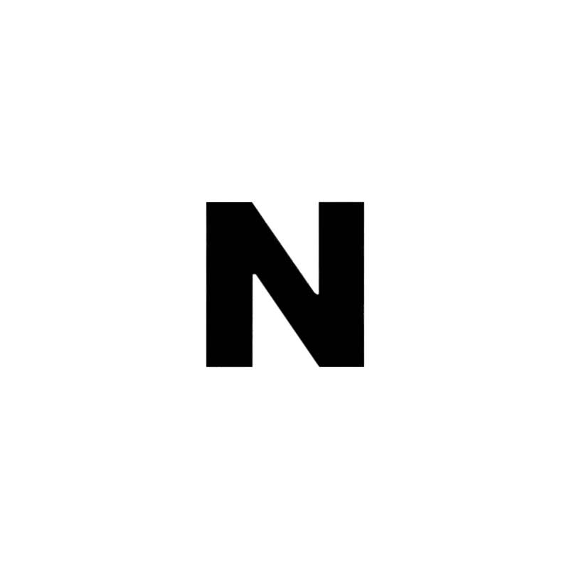Applikationen - Buchstabe - aufbügelbar Buchstabe N schwarz 5 St