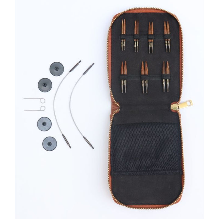 Nadelset auswechselbare Nadelspitzen Ginger Holz Mini 3,0 - 6,0 mm 5 cm