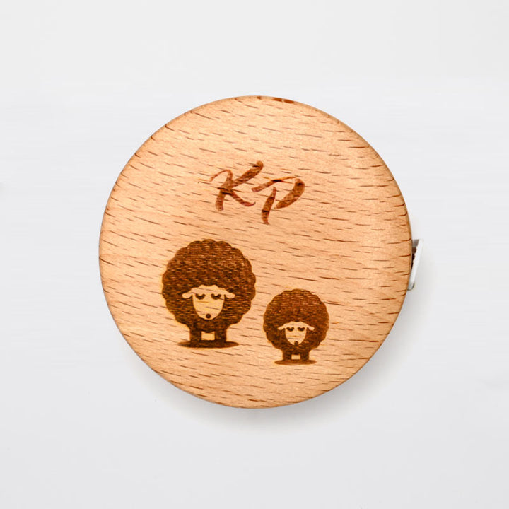 Maßband Buchenholz Rund