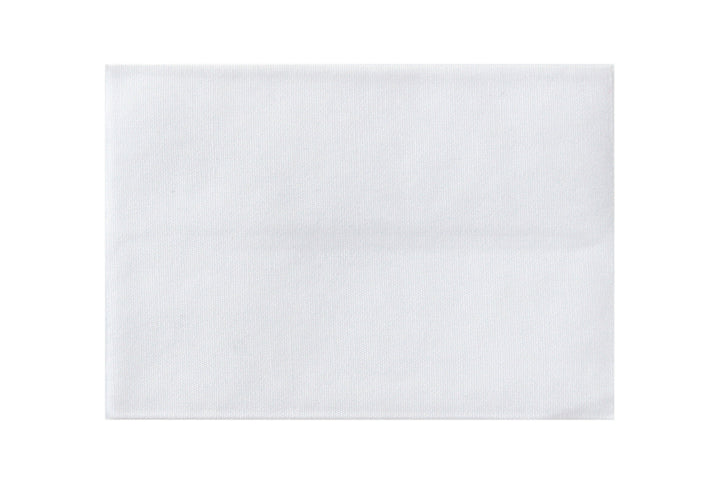 Flickstoff 10x20 cm weiß