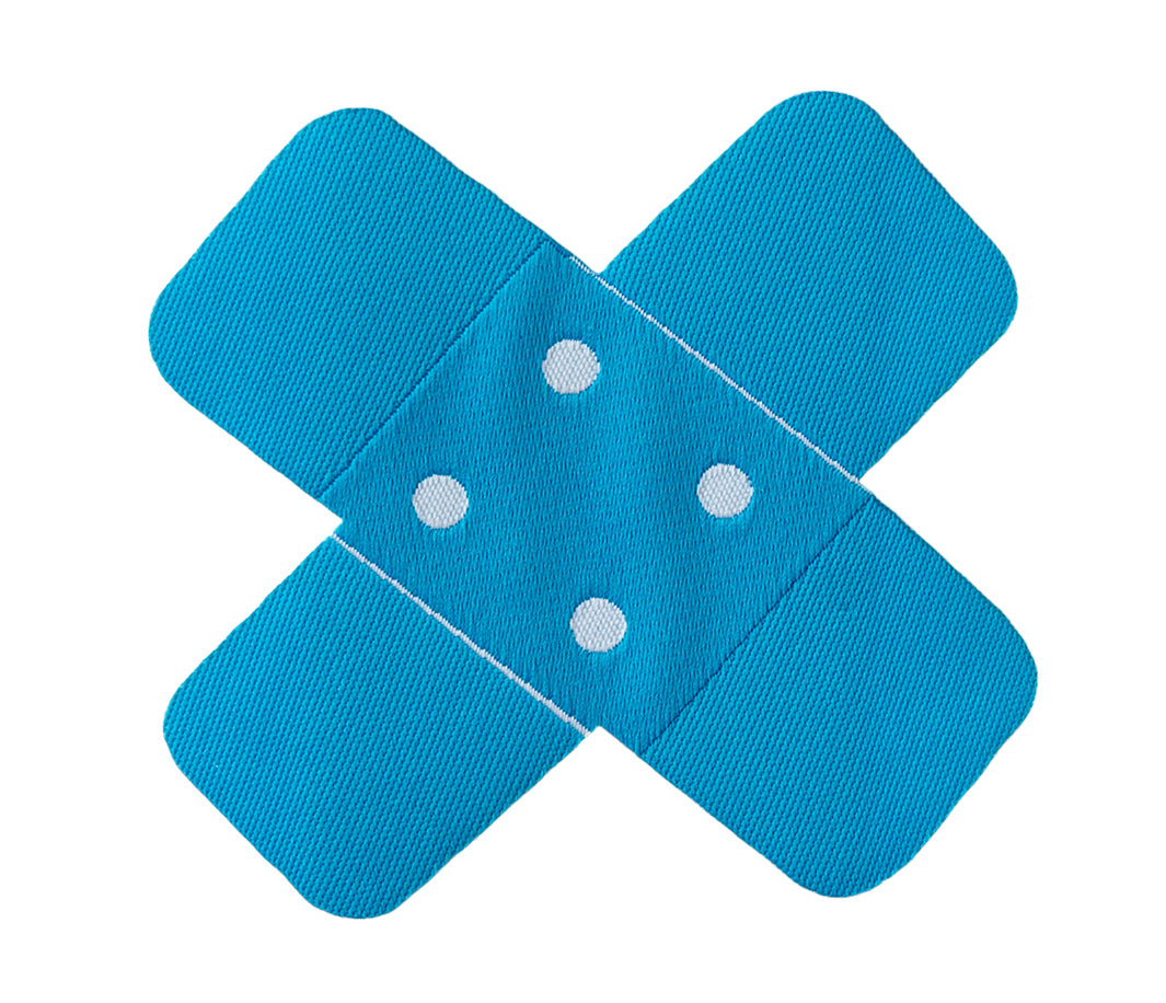 Applications - Kids and Hits - iron-on patch approx. 6.5x6.5 cm neon blue