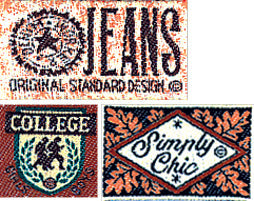 Appliques - Teens and Jeans - iron-on Simply chic approx. 2.0x3.0 cm colored
