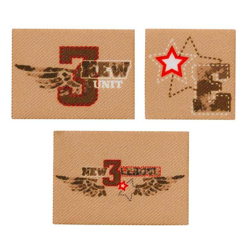 Applikationen - Teens and Jeans - aufbügelbar New Unit beige 3 St