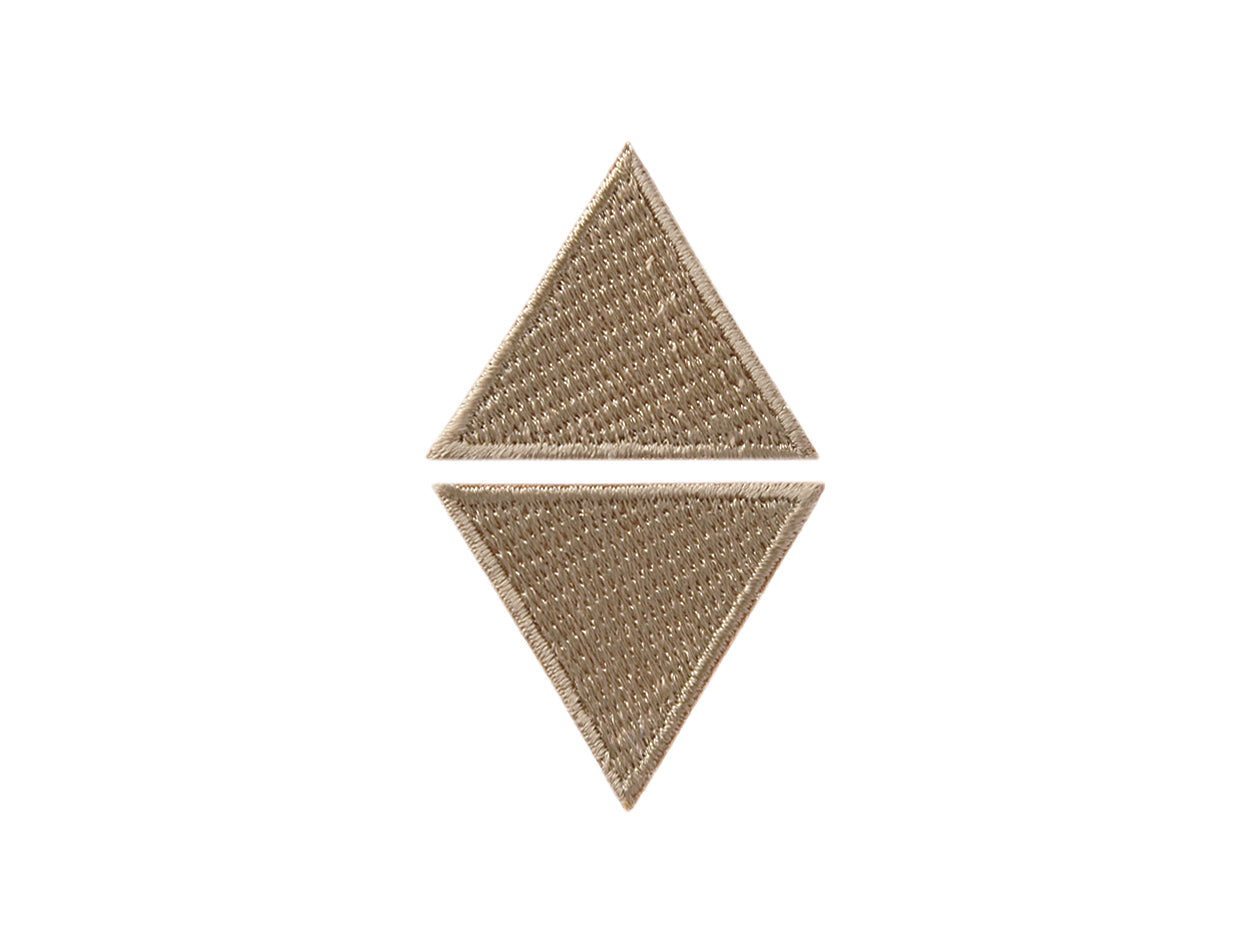 Applikationen - Kids and Hits - aufbügelbar Dreiecke ca. 3,0x3,0 cm beige