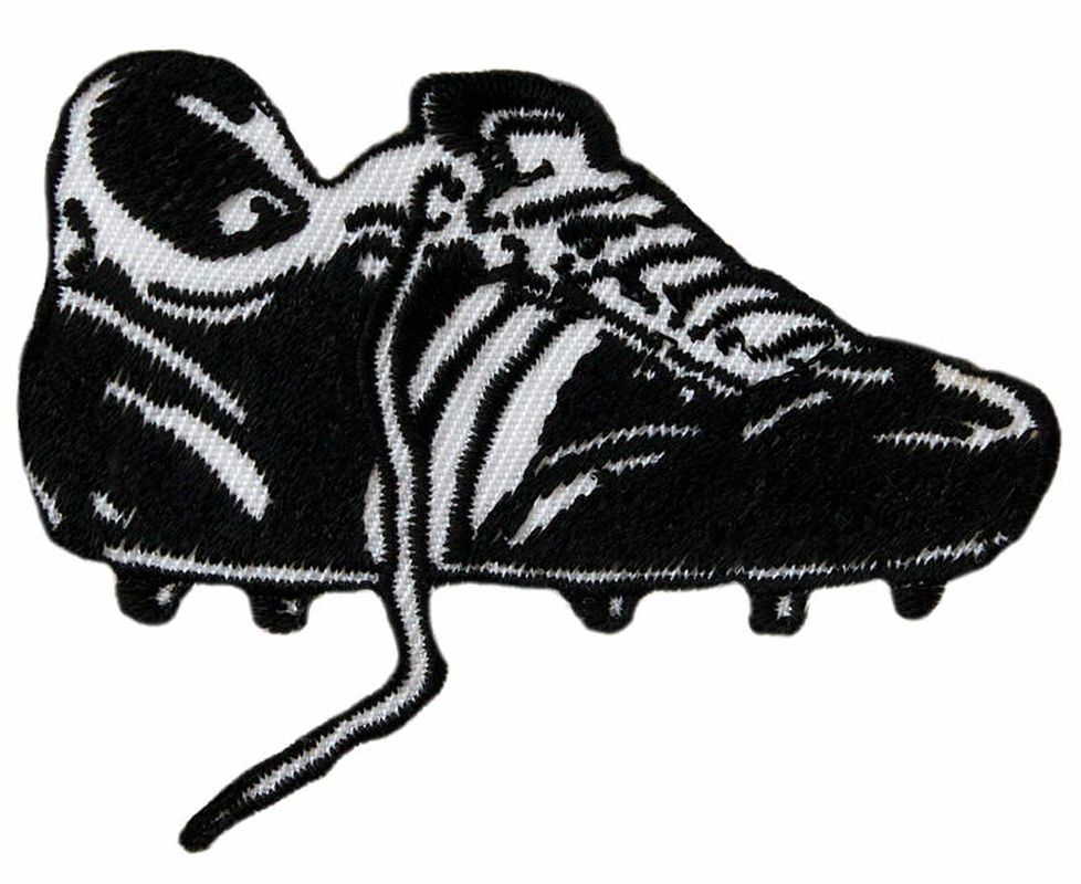Applikationen - Kids and Hits - aufbügelbar Fußballschuh ca. 3,0x7,0 cm farbig