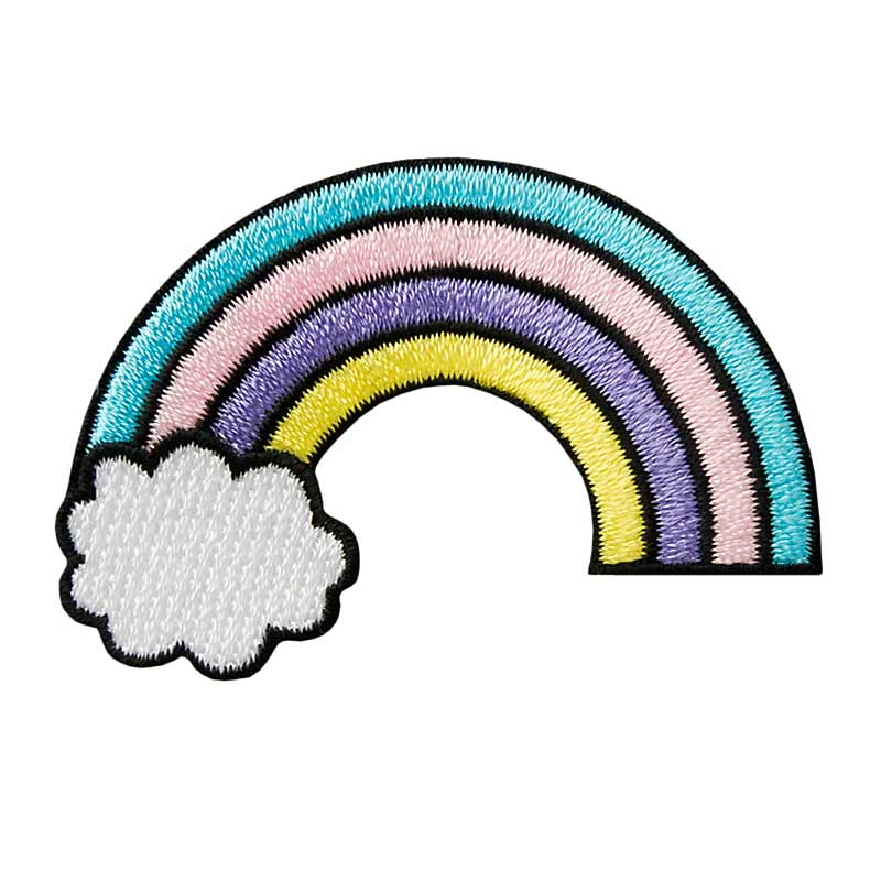 Applikationen - Kids and Hits - aufbügelbar Regenbogen farbig